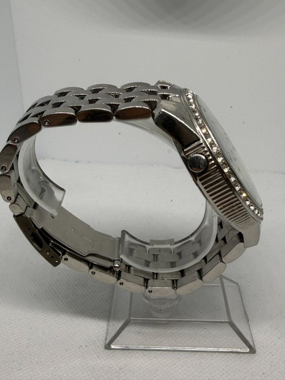 Marc Ecko E17522G1 The Two Timer Men's Oversized SS Jewel Bezel Quartz Watch - Picture 7 of 11